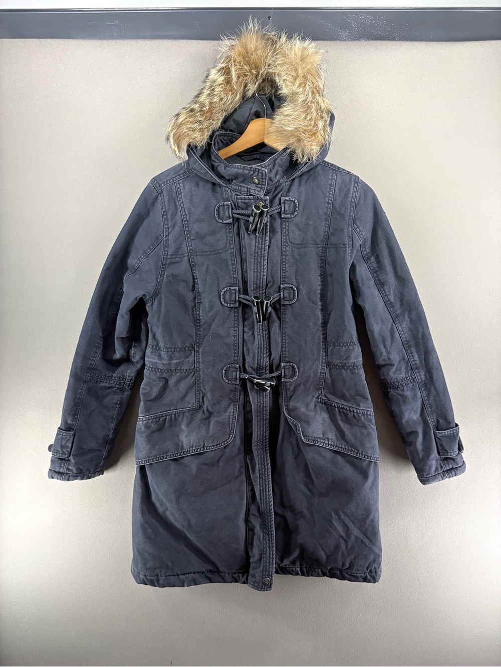 Spiewak And Sons Women Jacket Utility Parka Military Charcoal Gray Sz M Coat